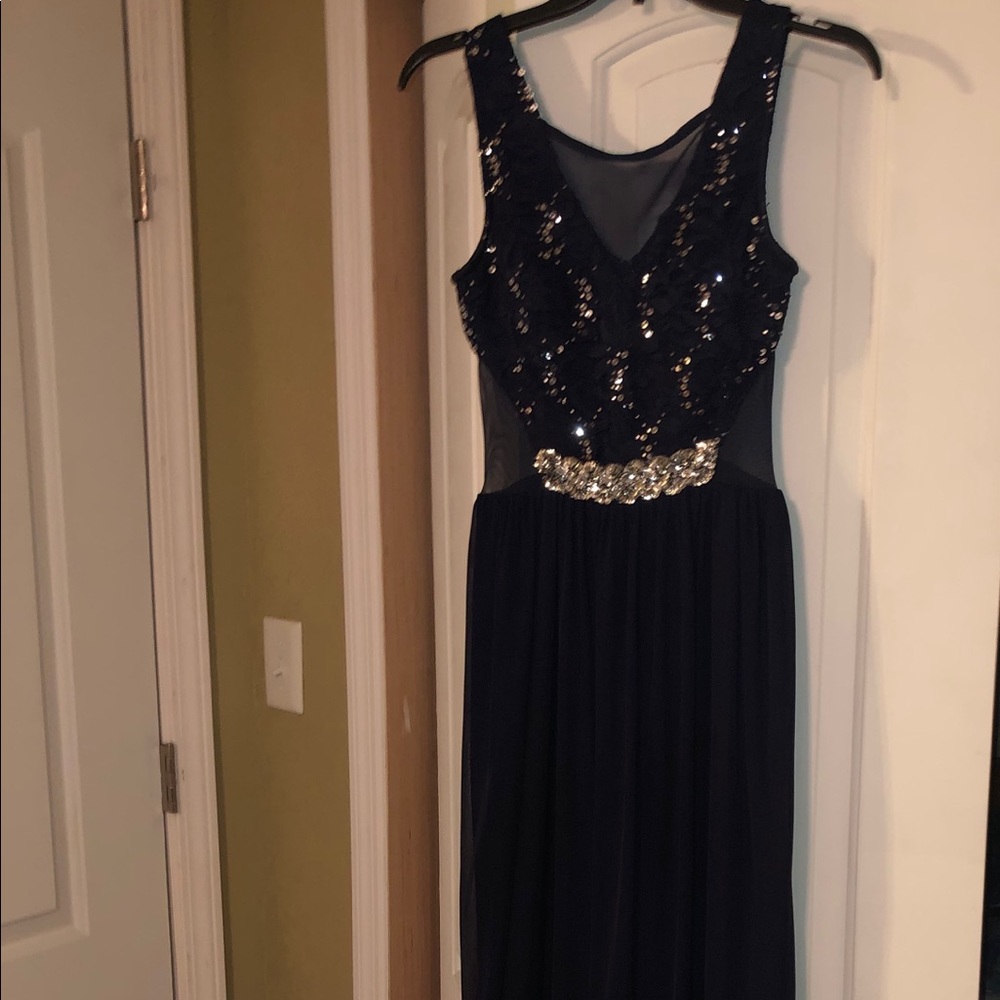 Long Blue Formal Dress